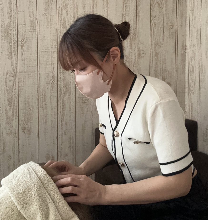 suu. ドライヘッドスパ施術風景